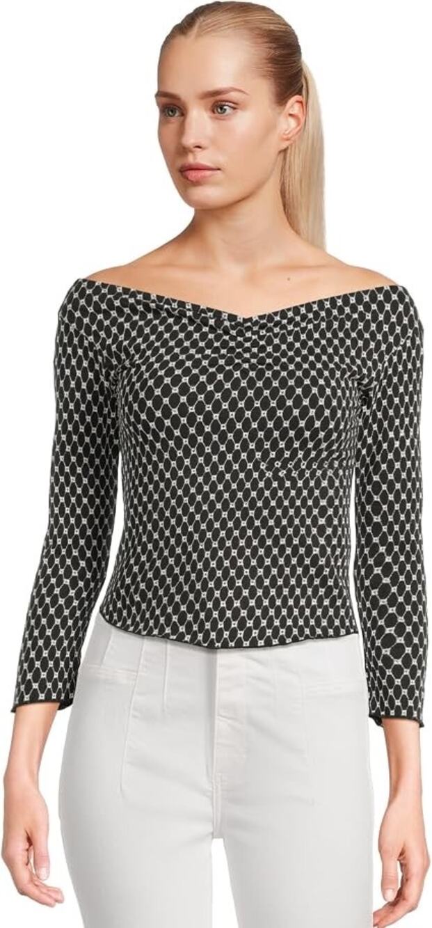 NWT free people gia eyelet top black size small